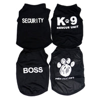 HKM-756499 Cool and Breathable Dog Summer Vest in Various Black Designs - Available in XS, S, M, L Sizes