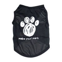 HKM-756499 Cool and Breathable Dog Summer Vest in Various Black Designs - Available in XS, S, M, L Sizes