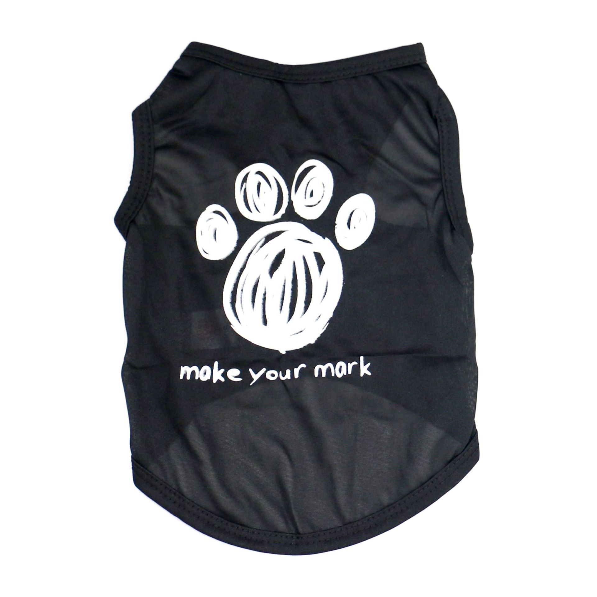 HKM-756499 Cool and Breathable Dog Summer Vest in Various Black Designs - Available in XS, S, M, L Sizes