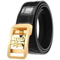HKM-424339 Cow Leather Belt for Men - Model LY36-61342-8, Durable and Stylish Design