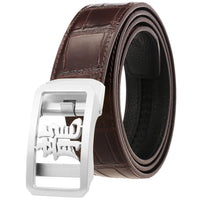 HKM-424339 Cow Leather Belt for Men - Model LY36-61342-8, Durable and Stylish Design