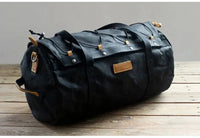 HKM-417299 Versatile 30L Motorcycle Duffel Bag - Waterproof Canvas Tail Bag with Multiple Pockets and Zipper Closure