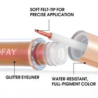 HKM-893651 8-Piece Liquid Glitter Eyeliner Set – Waterproof, Long-Lasting, Easy Application