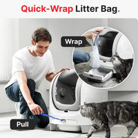 HKM-561619 Large Open Top Smart WiFi Self-Cleaning Cat Litter Box with Bio-Enzyme Deodorization
