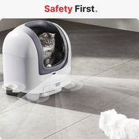 HKM-561619 Large Open Top Smart WiFi Self-Cleaning Cat Litter Box with Bio-Enzyme Deodorization