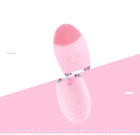 HKM-326739 Ultrasonic Electric Facial Cleansing Brush - 3 Gear Positions, Lightweight Pink Design