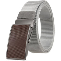 HKM-601683 Nylon Braided Men's Roller Buckle Belt - Model LY36-23553-1