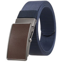 HKM-601683 Nylon Braided Men's Roller Buckle Belt - Model LY36-23553-1