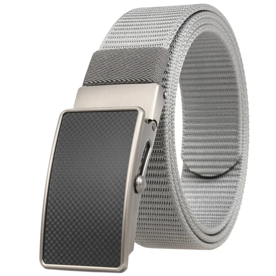 HKM-601683 Nylon Braided Men's Roller Buckle Belt - Model LY36-23553-1