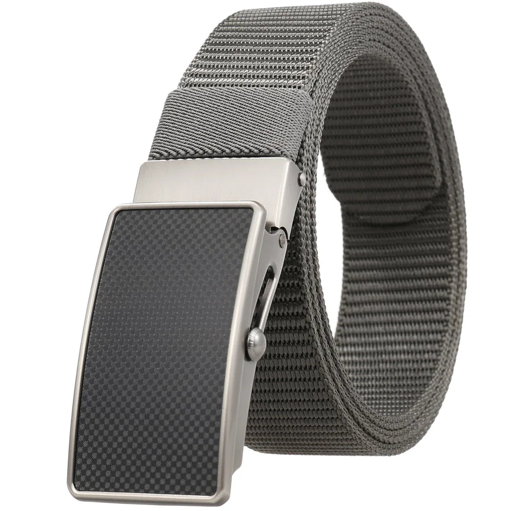 HKM-601683 Nylon Braided Men's Roller Buckle Belt - Model LY36-23553-1