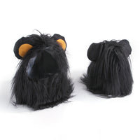 HKM-727955 Cute Cat Lion Wig Hat for Pets – Fun Dress Up for Cats and Puppies