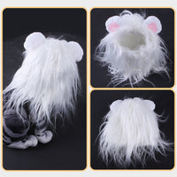 HKM-727955 Cute Cat Lion Wig Hat for Pets – Fun Dress Up for Cats and Puppies