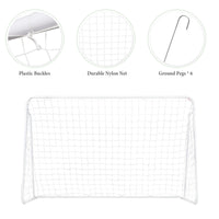 HKM-998675 2.45m Durable Steel Soccer Goal for Backyard and Training