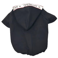 HKM-393747 Cotton Teddy Dog Clothes for Spring and Autumn - Black - Available in Multiple Sizes