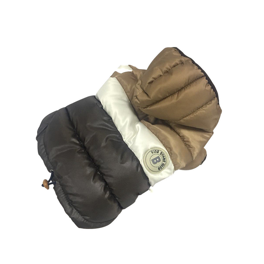 HKM-163219 Waterproof Down Padded Hooded Jacket for Two-Legged Puppies - Fashionable and Cozy Outerwear