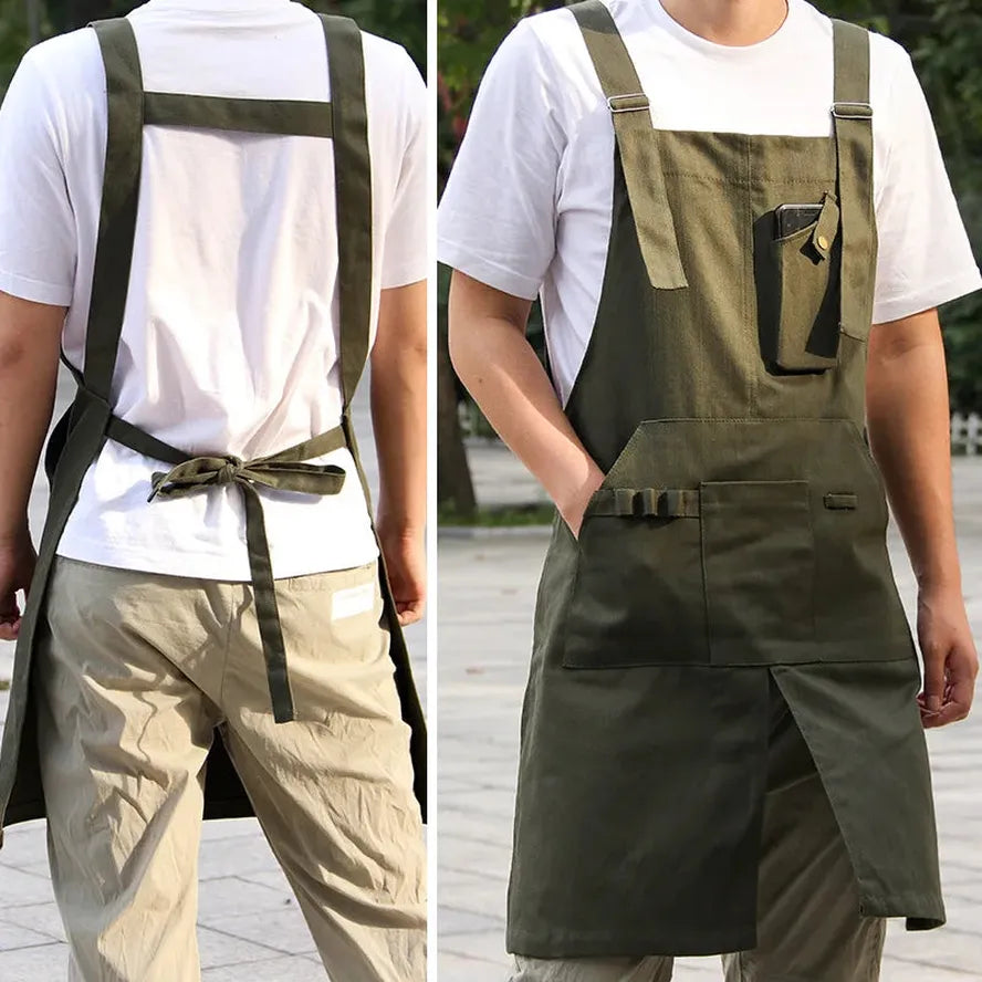 KTX-422355 Eco-Friendly Cowboy Apron with Customisable Logo, 60x75cm, Available in Multiple Colors