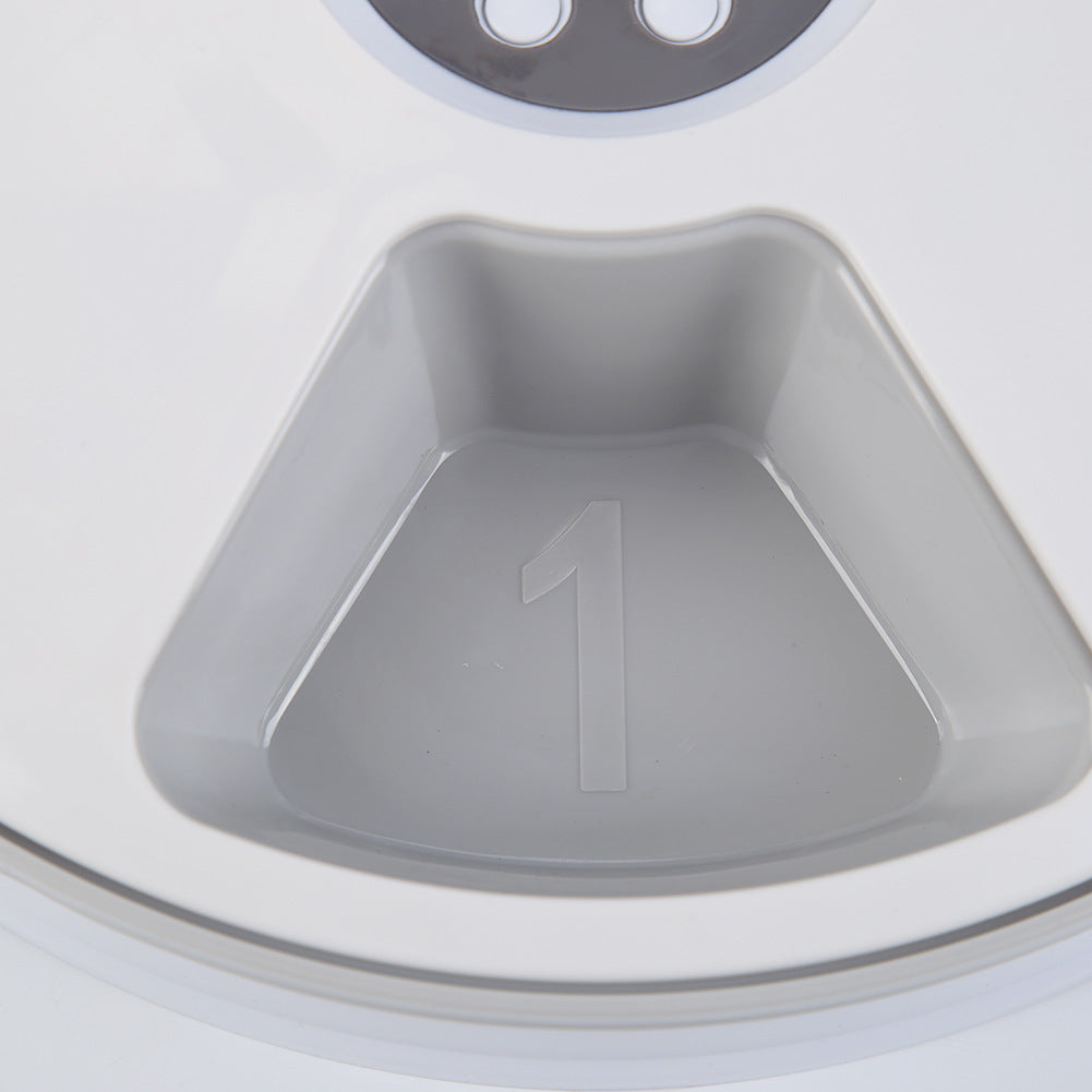 HKM-689235 Automatic 6-Compartment Electronic Pet Feeder for Dogs and Cats