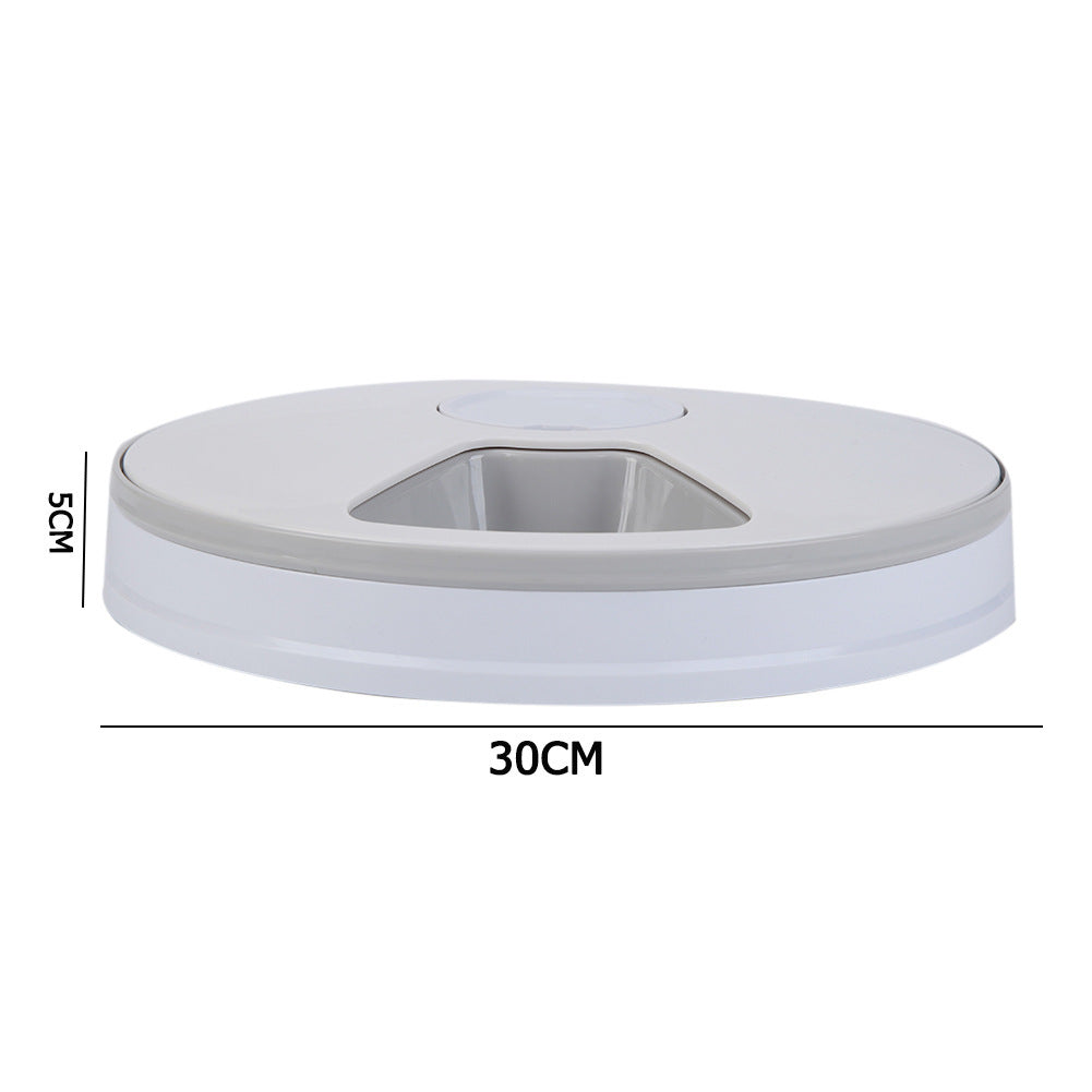 HKM-689235 Automatic 6-Compartment Electronic Pet Feeder for Dogs and Cats