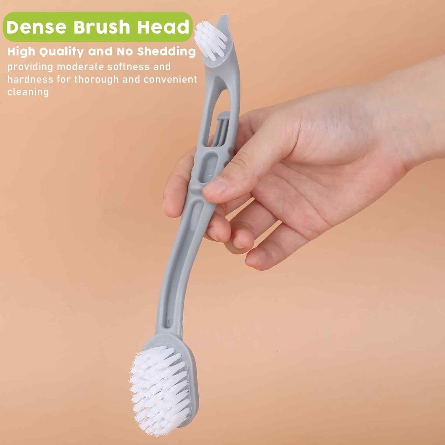 HKM-347795 Bird Cage Cleaner with Dual Brush Heads and Long Handle for Easy Cleaning