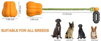 HKM-185235 Durable Pumpkin-Shaped Dog Fetch Toy with Rope for Medium to Large Dogs - Interactive Tug of War and Teeth Cleaning Toy