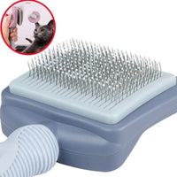HKM-182803 Automated Pet Hair Remover Brush with Self-Cleaning Feature for Large Dogs and Cats