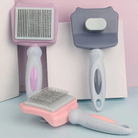 HKM-182803 Automated Pet Hair Remover Brush with Self-Cleaning Feature for Large Dogs and Cats