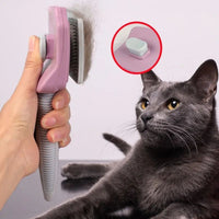 HKM-182803 Automated Pet Hair Remover Brush with Self-Cleaning Feature for Large Dogs and Cats