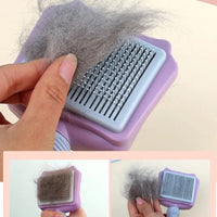 HKM-182803 Automated Pet Hair Remover Brush with Self-Cleaning Feature for Large Dogs and Cats