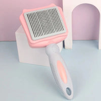 HKM-182803 Automated Pet Hair Remover Brush with Self-Cleaning Feature for Large Dogs and Cats
