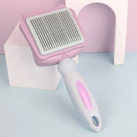 HKM-182803 Automated Pet Hair Remover Brush with Self-Cleaning Feature for Large Dogs and Cats