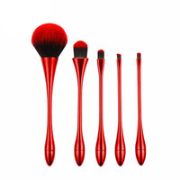 HKM-246355 Small Waist Makeup Brush Set - Nylon Brushes with Plastic Handles