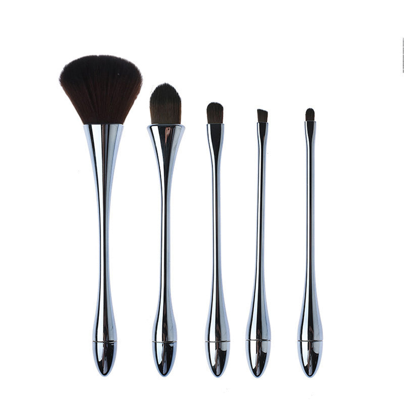 HKM-246355 Small Waist Makeup Brush Set - Nylon Brushes with Plastic Handles