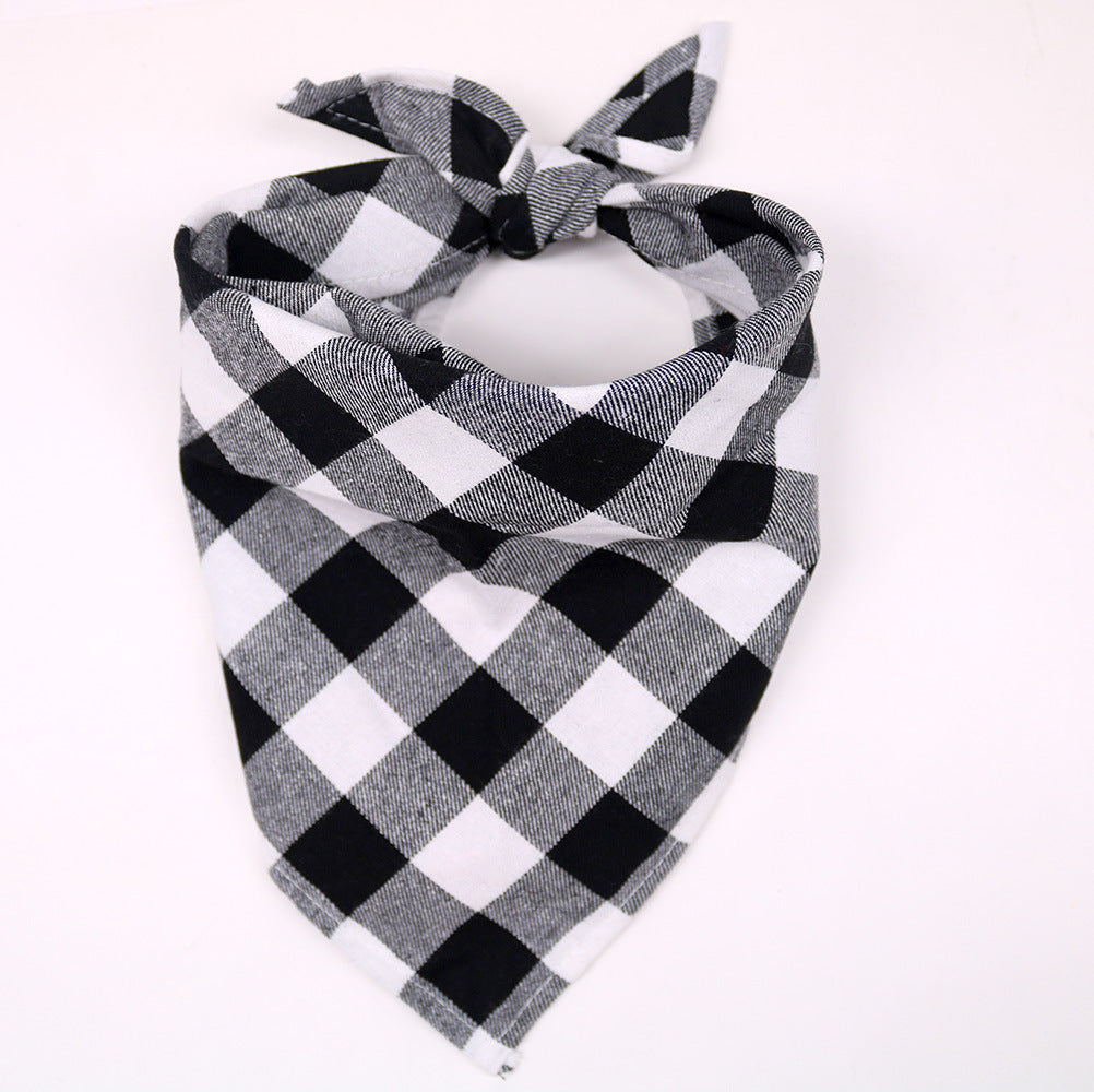 HKM-160083 Large Cotton Triangle Towel for Dogs - Assorted Patterns and Sizes