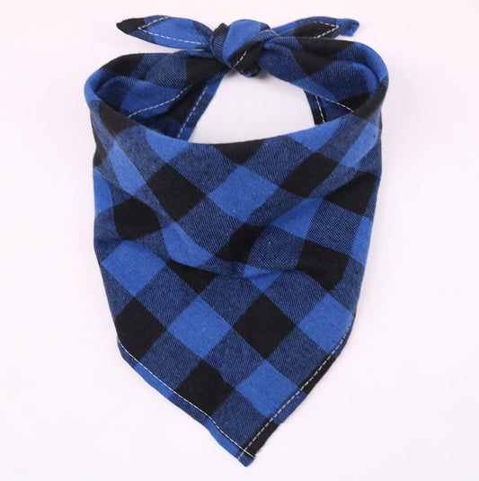 HKM-160083 Large Cotton Triangle Towel for Dogs - Assorted Patterns and Sizes