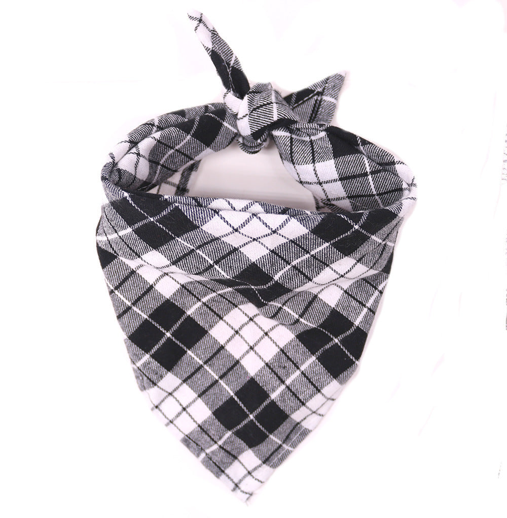 HKM-160083 Large Cotton Triangle Towel for Dogs - Assorted Patterns and Sizes