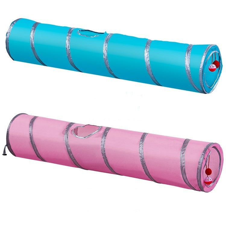 HKM-773075 Labyrinth Drilling Passage Toy for Cats - Y-Shaped Single Layer Design in Blue-Black