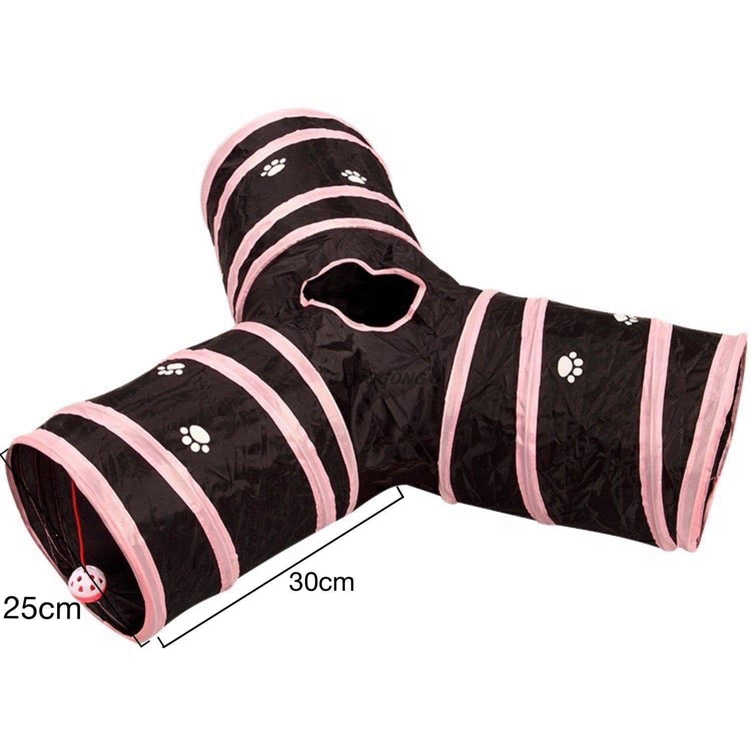 HKM-773075 Labyrinth Drilling Passage Toy for Cats - Y-Shaped Single Layer Design in Blue-Black