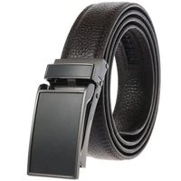 HKM-447059 Zinc Alloy Belt Buckle with Genuine Leather Belt for Men