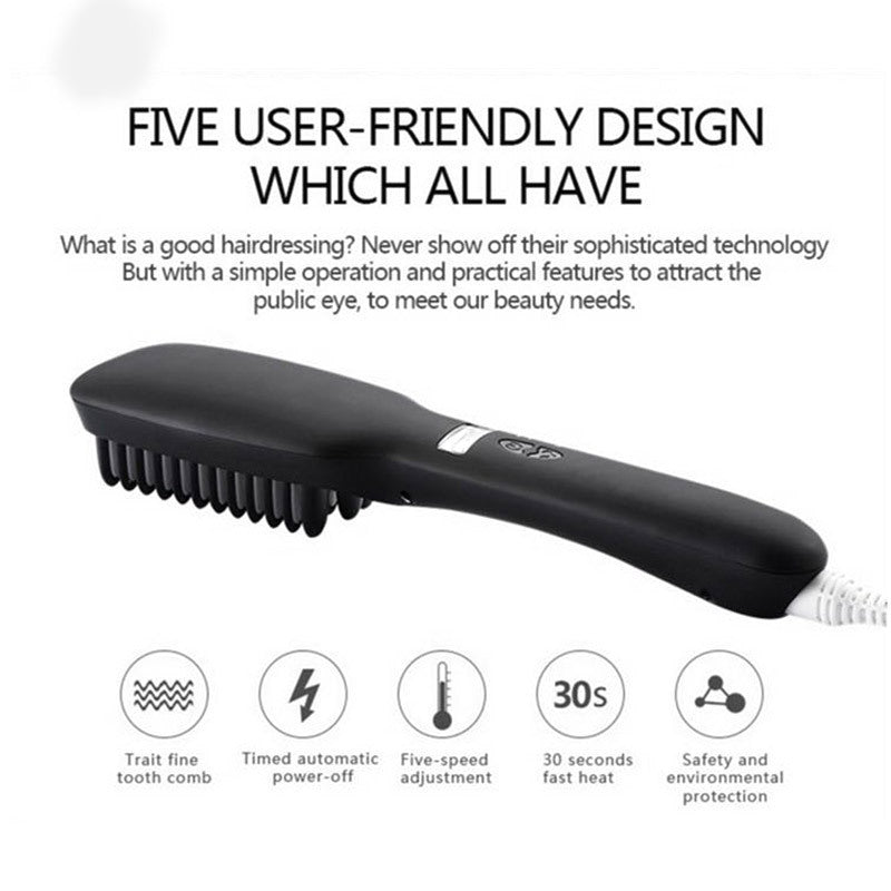 HKM-009427 Ceramic Tourmaline Hair Straightener with 15mm Heat Conductor for Styling Dry Hair