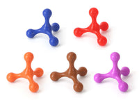 HKM-378707 Teething Relief Silicone Chew Toy for Small and Medium Dogs - Beef Flavored, Teeth Cleaning and Boredom Buster