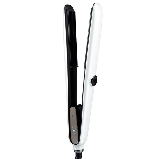 HKM-041043 Infrared Steam Spray Dual-Use Hair Straightener and Curler with Temperature Control