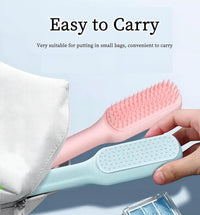 HKM-260691 Gentle Grooming Brush for Small Dogs - Dual-Sided Pin and Bristle Brush for Effective Coat Care