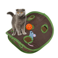 HKM-246163 Interactive Cat Toy with 9-Hole Tunnel for Pouncing and Hunting Fun