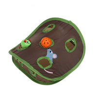 HKM-246163 Interactive Cat Toy with 9-Hole Tunnel for Pouncing and Hunting Fun