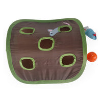 HKM-246163 Interactive Cat Toy with 9-Hole Tunnel for Pouncing and Hunting Fun