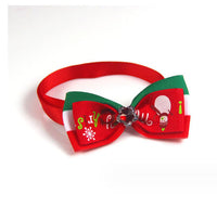 HKM-641043 Handmade Pet Bow Tie Collar - Adjustable Ribbon Design for All Pets (20-36cm)