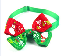 HKM-641043 Handmade Pet Bow Tie Collar - Adjustable Ribbon Design for All Pets (20-36cm)