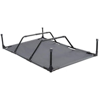 HKM-630291 Elevated Large Outdoor Pet Camping Bed - Stainless Steel, All-Season Design, Easy to Clean