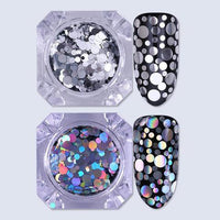 HKM-890771 Holographic Chunky Glitter Sequins for Nail Art - 1g