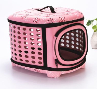 HKM-316947 Foldable Portable Pet Shoulder Bag with Stylish Print